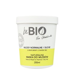 Maska za normalnu i suvu kosu bez sulfata beBio natural 200ml