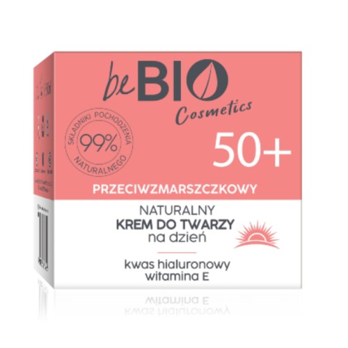 Dnevna krema za lice protiv bora 50+ beBio natural 50ml