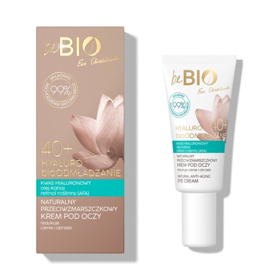 Antirid krema za predeo oko očiju sa hijaluronskom kiselinom i Kahaji uljem 40+ 15ml Dnevna krema za lice protiv bora 50+ beBio natural 50ml 5908233661775 Ecobeatuy