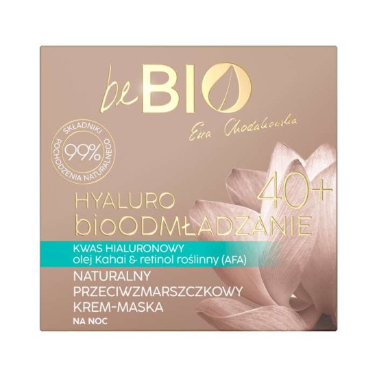 Noćna krem-maska za lice sa hijaluronskom kiselinom beBio natural 50ml Noćna krem-maska za lice sa hijaluronskom kiselinom beBio natural 50ml