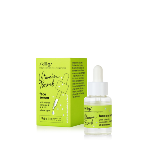Serum za lice sa hijaluronskom kiselinom i vitaminskim kompleksom 30 ml - KILIG