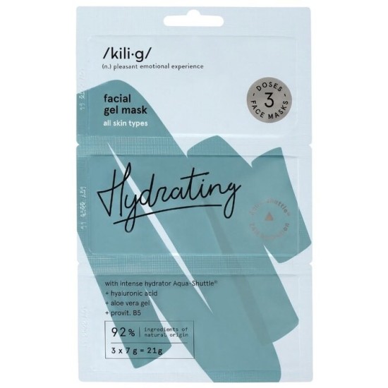 Hidratantna gel maska za lice 3 x 7g - KILIG HIDRATING |Kilig| Ecobeauty Hidratantna gel maska za lice 3 x 7g - KILIG HIDRATING |Kilig| Ecobeauty