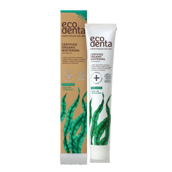 Pasta za izbeljivanje zuba sa ekstraktom soka aloja vere i eteričnim uljem mente Ecodenta 75 ml Pasta za izbeljivanje zuba sa ekstraktom soka aloja vere i eteričnim uljem mente Ecodenta 75 ml
