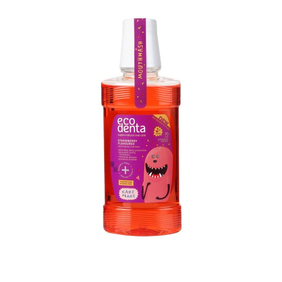 Tečnost za ispiranje usta sa ukusom jagode KAKAS MAKES Ecodenta 250 ml Tečnost za ispiranje usta sa ukusom jagode KAKAS MAKES Ecodenta 250 ml