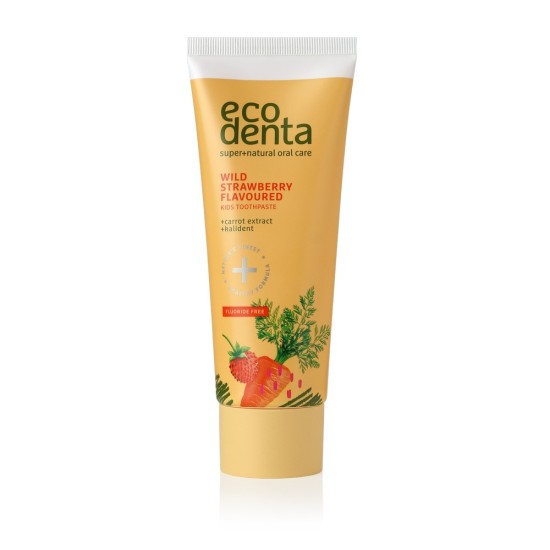 Dečija pasta za zube bez fluora sa ukusom šumske jagode GREEN LINE STRAWBERRY FLAVOURED KIDS 75ml Dečija pasta za zube sa ukusom šumske jagode GREEN LINE STRAWBERRY FLAVOURED KIDS 75ml